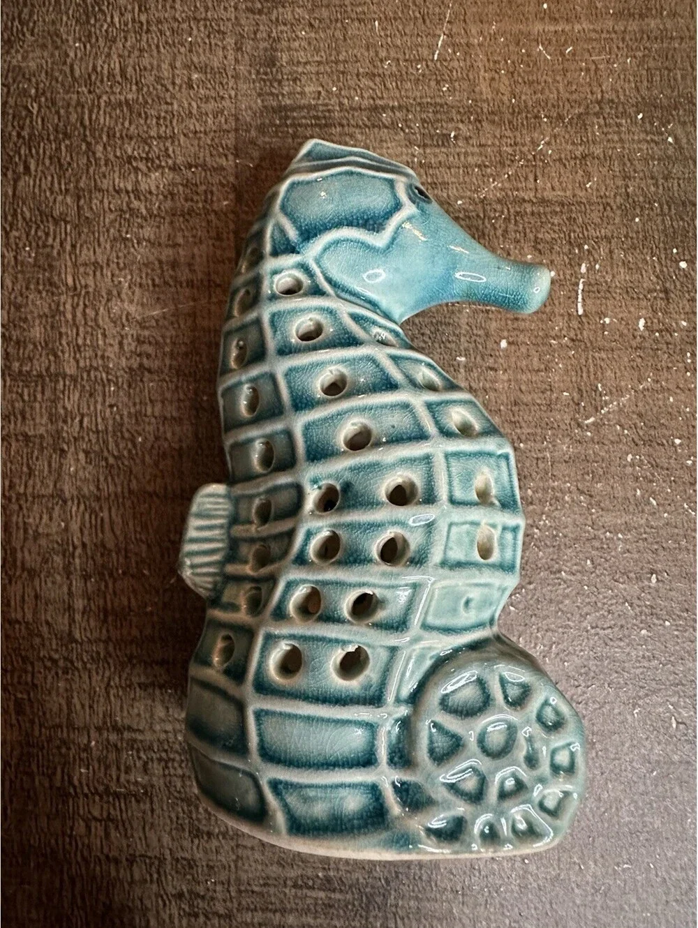 Vintage Ceramic Seahorse Night Light